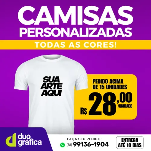 Camisas e Fardamentos Personalizados