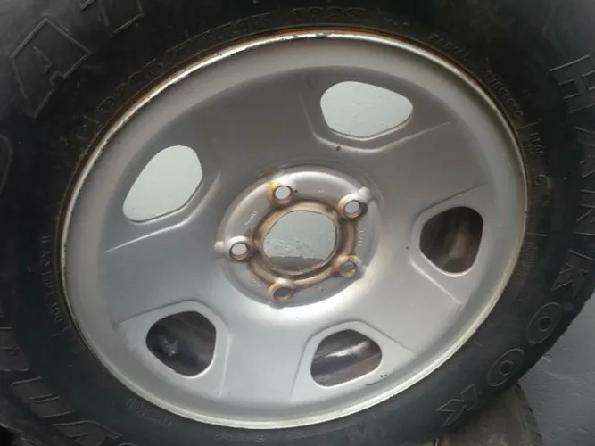 Roda de Ferro aro 15 Chevrolet S10 aço estampado original Prata 5X120 
