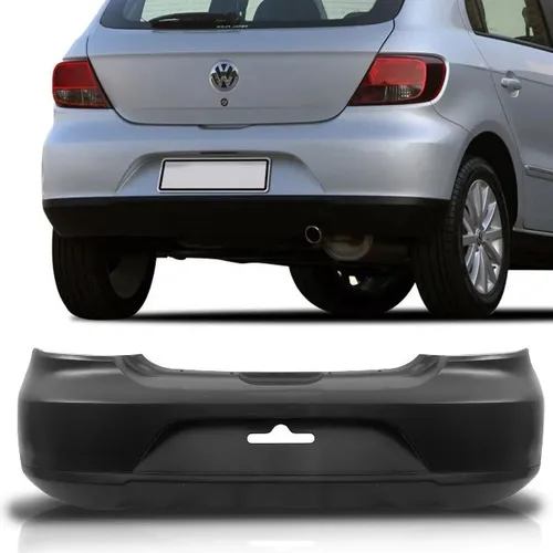 Parachoque traseiro gol g5 preto 2009 2010 2011 2012