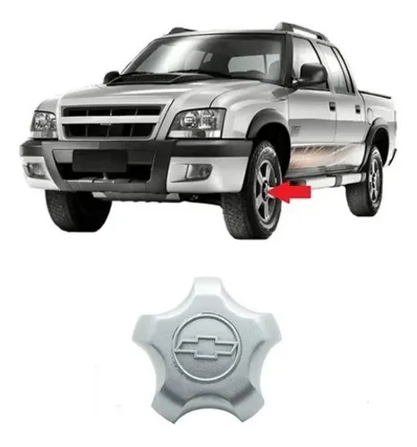 Calota Centro Roda S10 Blazer 2001 2002 A 2010 2011 Prata