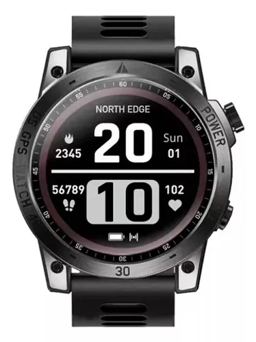 Relógio Smartwatch Gps North Edge Cross Fit 3 Preto