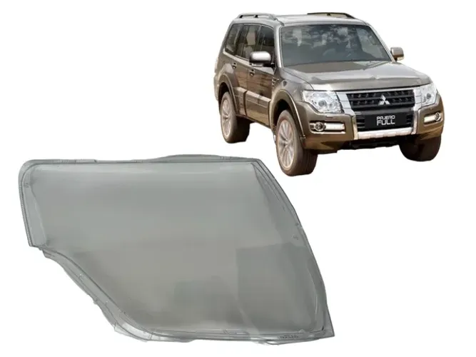 Lente do Farol Direito Mitsubishi Pajero Full 2008 a 2019