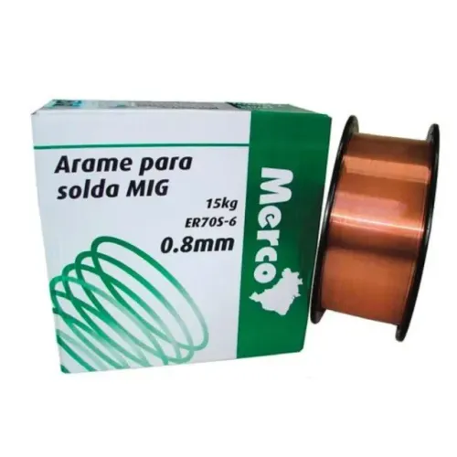 ARAME PARA SOLDA MIG 15KG ER70S-6 0.8MM