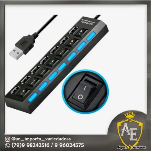 Usb 7 portas Hub