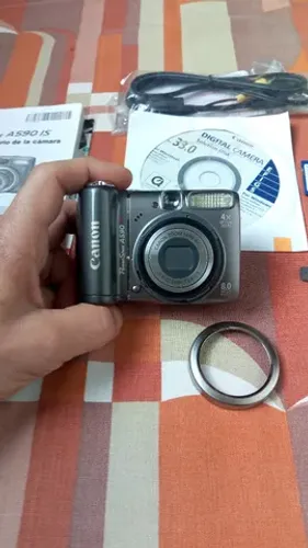 Canon Power Shot A590is (manual/cabos/no estado)
