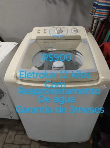 Lavadora de Roupas Electrolux 12kg - R$900