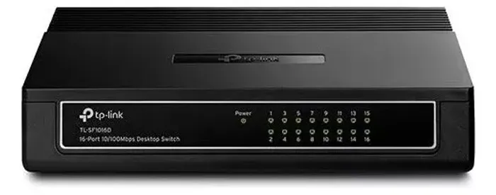 Switch Tp Link Sf1016d 16 Portas, Fast Ethernet 10/100mbps  