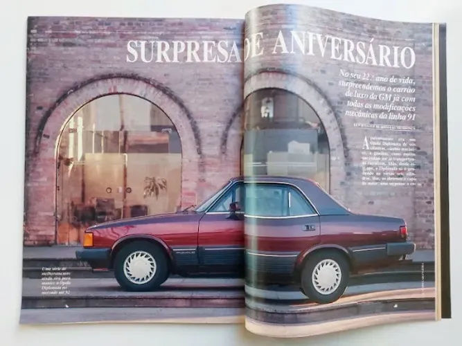 Revista Quatro Rodas - Opala Diplomata 1990