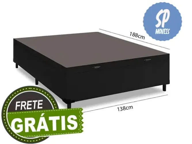 Frete Grátis! Base Baú Casal