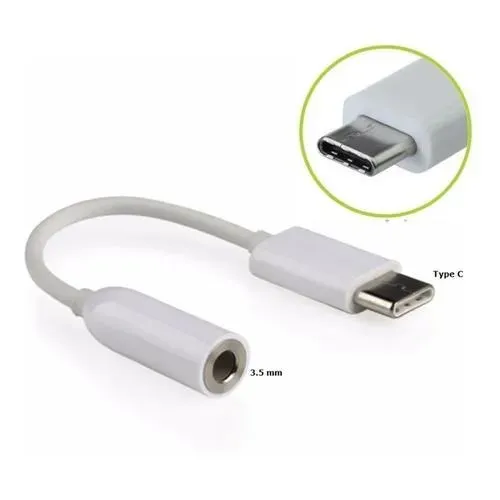 Adaptador Para Fone De Ouvido Tipo C Para P2 Branco Leon