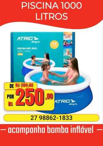 Piscina inflável 1000 Litros - foto ilustração