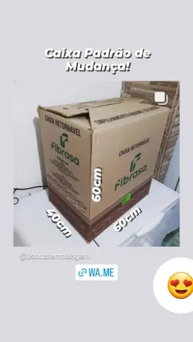 Caixa de Papelão Fibrasa 60x40x60cm