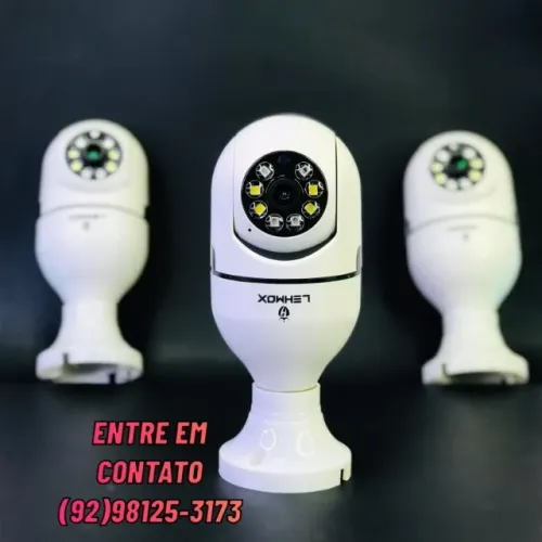 Camera de Segurança Inteligente Monitoramento por Aplicativo-Entregas 9h as 22h