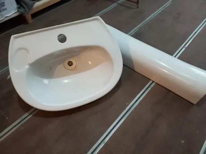 Lavatório com Coluna Branco