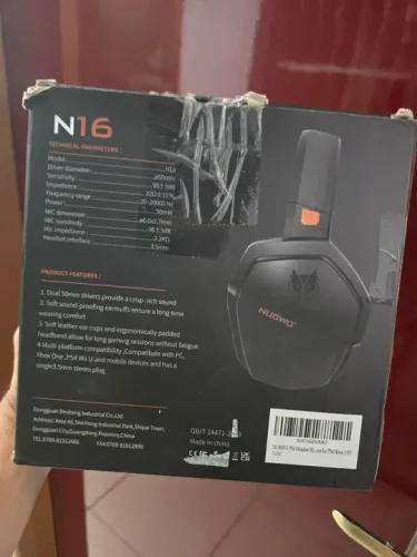 Fone de ouvido gamer n16