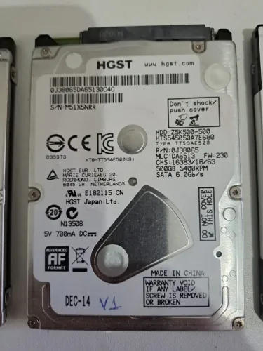 HD 500gb HGST p/ notebook