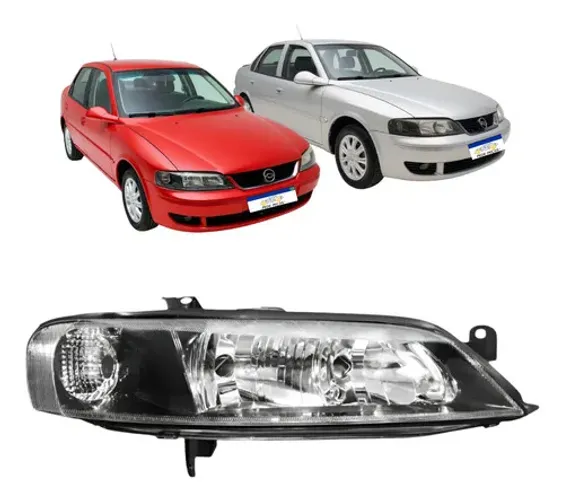 Farol Manual Dianteiro Astra 1999 A 2005 Mascara Negra Novo