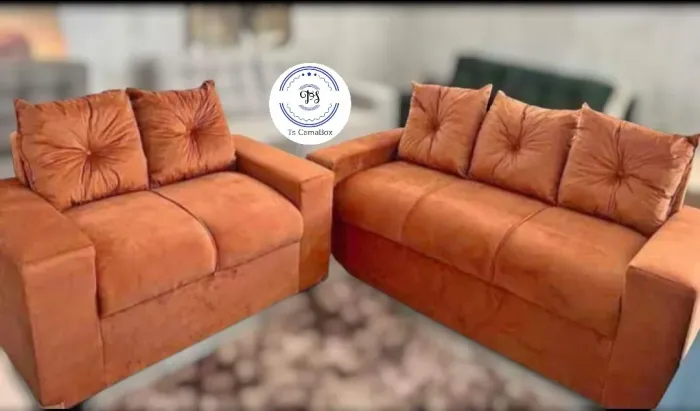 Conjunto de sofá almofadado