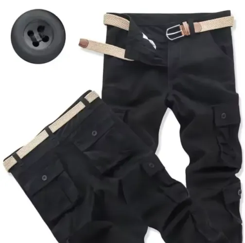 Calça Cargo Masculino Preta, Nº 38, Nova, Sem Uso !