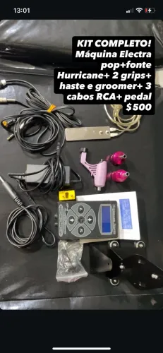 Kit tattoo Electra pop+ fonte hurricane original