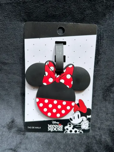 etiqueta identificação tag bagagem cores minnie - disney