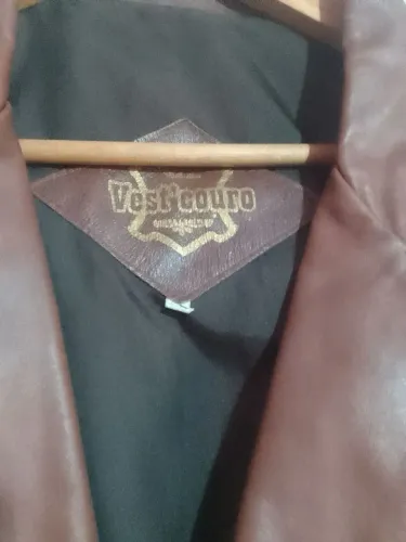 Jaqueta de Couro Vest Couro