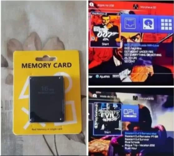 Memory Card PS2 16MB Novo 
