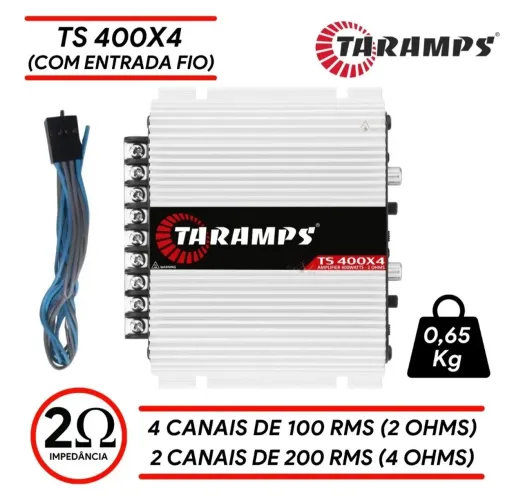 Amplificador 400w Rms Taramps 400x4