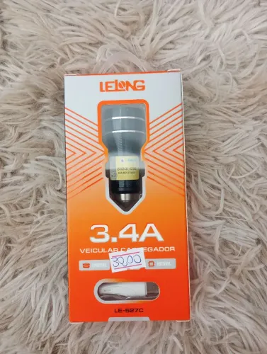 Carregador Veicular LeLong 3.4A