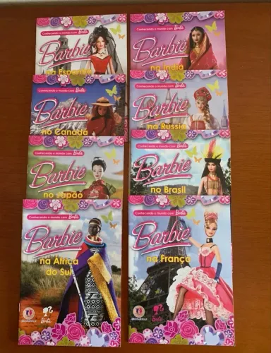 Coleção livros Barbie conhecendo o mundo com a Barbie 