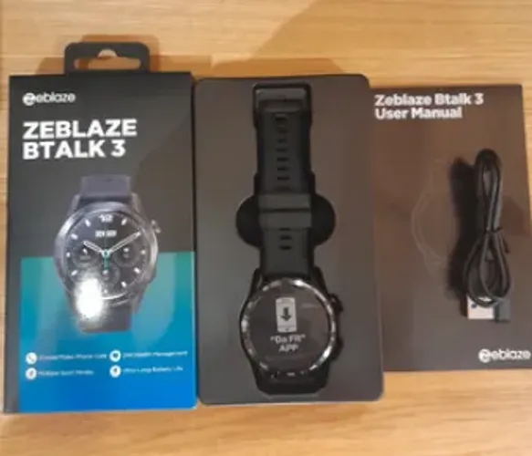 Zeblaze-btalk 3 Smartwatch Ultra Hd Tela Ips Preto