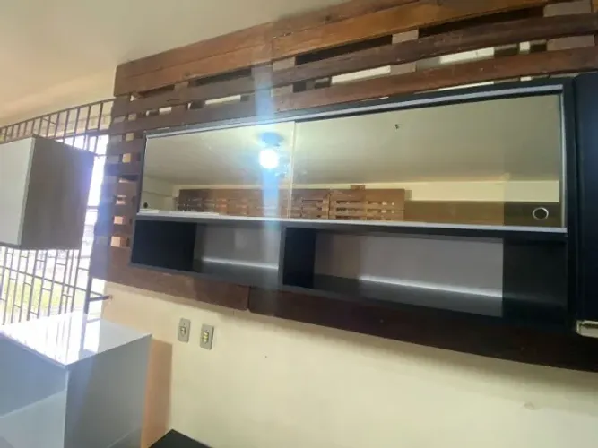 Armário aéreo preto com vidro a pronta entrega!!
