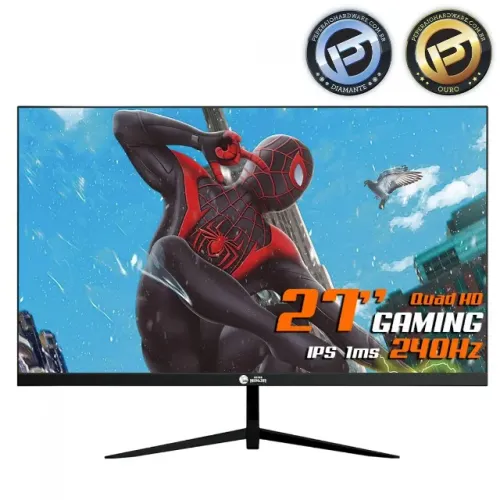 Monitor Gamer 27" Ninja Tenseigan 240Hz QHD 1ms IPS - Imagem e Velocidade de Outro Nível!
