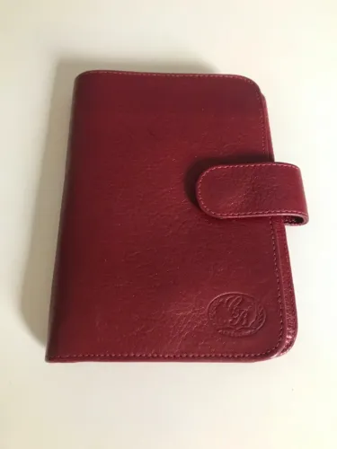 Carteira Em Couro Vermelha Da Cb Acessórios 