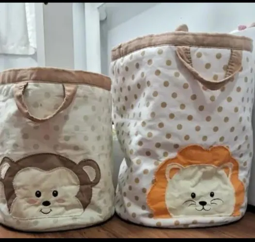 Kit decoração Cestos Organizadores, almofadas e varal