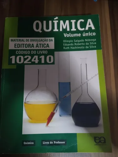 Livro de Química volume único livro do professor