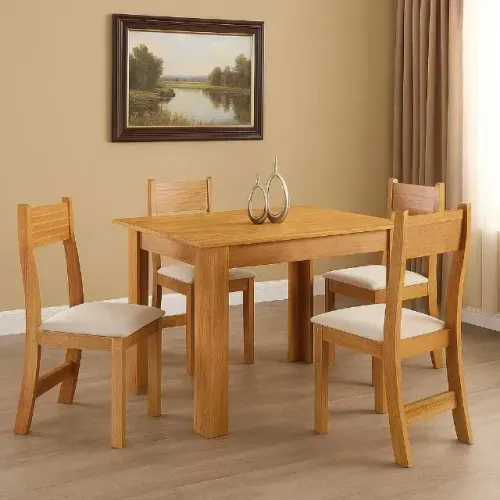 Oferta especial Mesa de jantar com 4 cadeiras