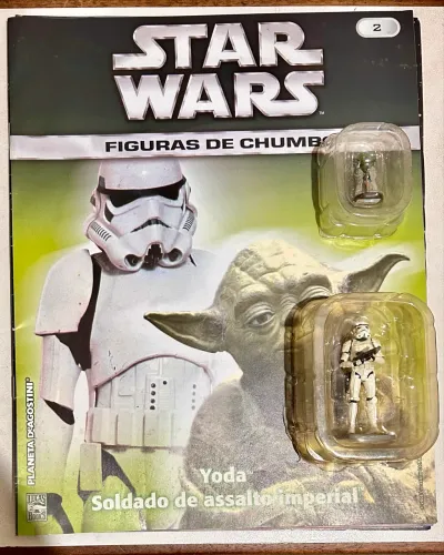 Star Wars Yoda Storm Trooper Soldado de Assalto Imperial Figuras Chumbo Planeta Deagostini