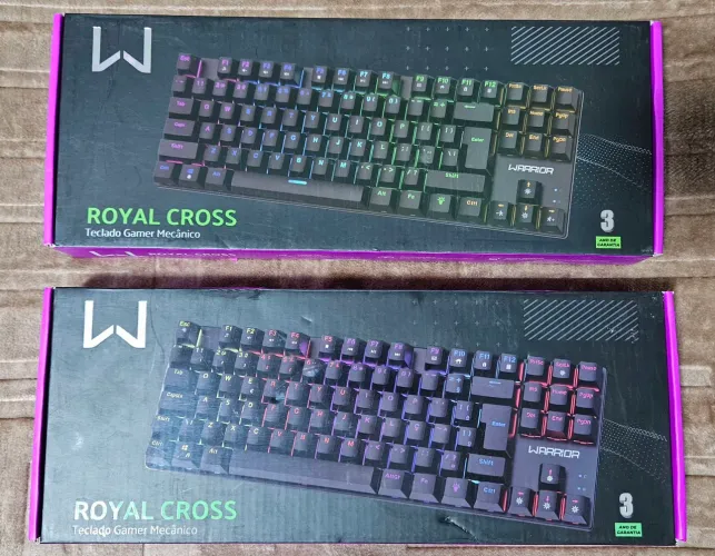 Teclado gamer mecânico Warrior Novo promoção
