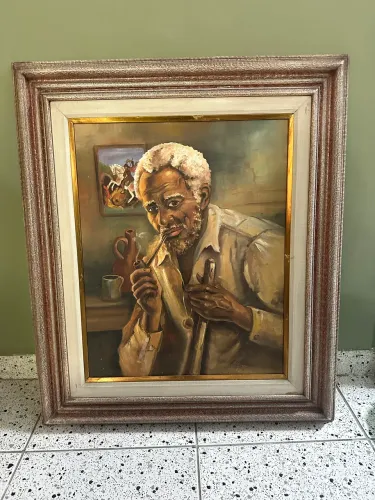 Quadra Pintura Zé Pilintra com assinatura do pintor.