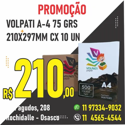 Distribuição de papel sulfite no atacado 