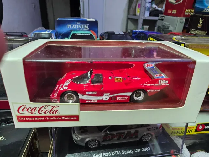 Miniatura 1:43 tsm porsche 962 winner coca cola raro
