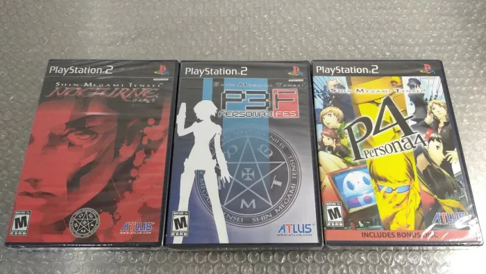 Coleção Shin Megami Tensei PS2 Lacrados: Persona 3 FES, Persona 4, Nocturne