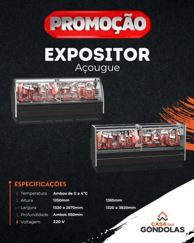 Expositor açougue