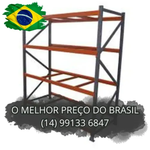 Porta palete estruturado p/ armazenagem de estoque