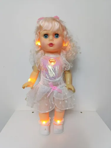 Boneca que acende Sparkle Angel (na caixa) anos 90 