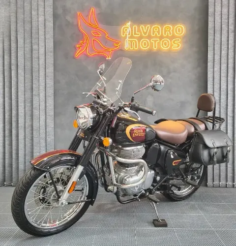 Royal Enfield 350 Classic Halcyon Black 2023 impecável baixo km garantia