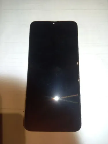 Tela display com aro e película do sansung a30s