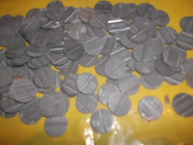 Fichas antigas de  telefone para colecionador