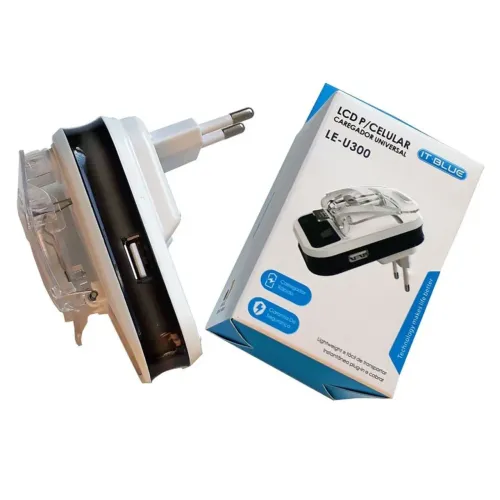 CARREGADOR UNIVERSAL P/CELULAR REF: LE-U300<br>